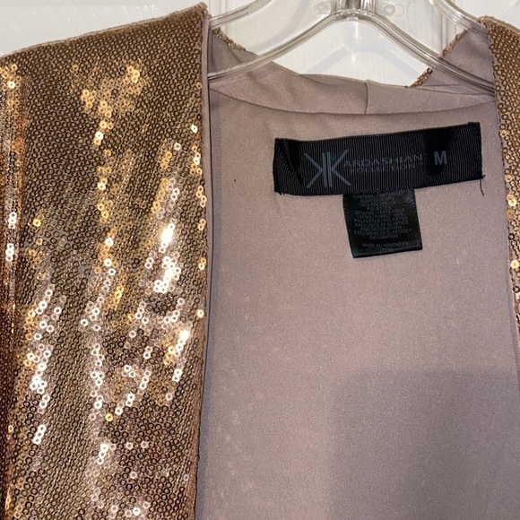 Kardashian Kollection Cropped Rose Gold Blazer - Picture 5 of 7
